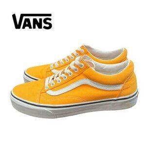 VANS Off The Wall Women's Men's Neon Blazing Orange Old Skool Sneakers 9.5